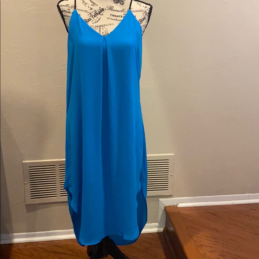 Eight Sixty Blue High/Low Dress Size Small